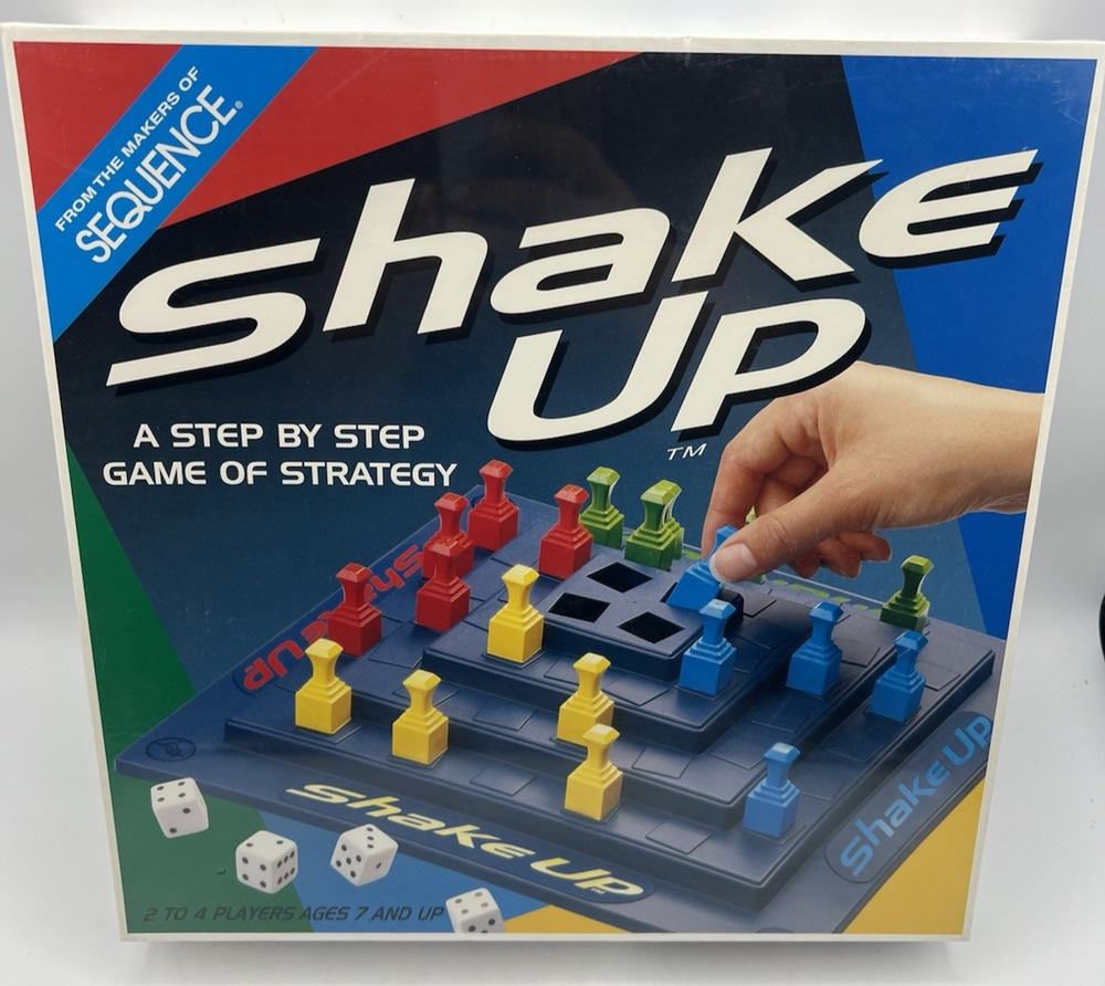 Vintage 1997 Shake Up Strategy Board Game Jax Ltd Complete New Sealed